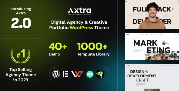 Download miễn phí theme Axtra Digital Agency Creative đã kích hoạt bản quyền