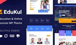 Tải miễn phí theme Edukul Online Courses làm website khóa học