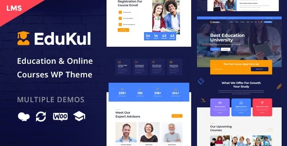 Tải miễn phí theme Edukul Online Courses làm website khóa học