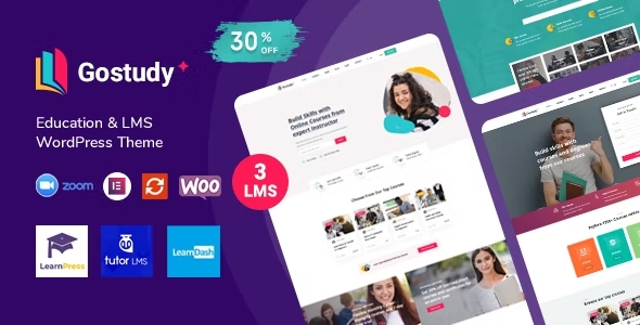 Chia sẻ theme Gostudy Education làm website giáo dục