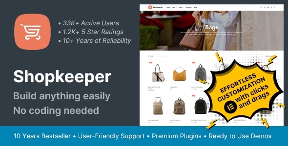 Tải miễn phí theme Shopkeeper Multi-Purpose WooCommerce website bán hàng