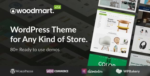 Đánh giá và chia sẻ theme WoodMart - Multipurpose WooCommerce đã kích hoạt bản quyền