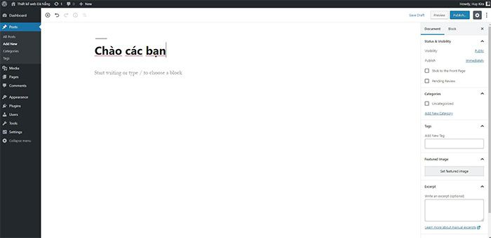 Hướng dẫn đưa trình soạn thảo của wordpress về phiên bản cũ