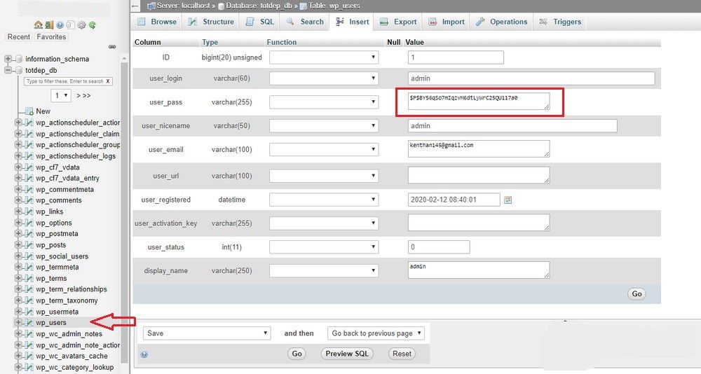 Mất password admin wordpress phải làm sao?