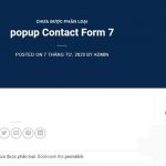 Tạo hiệu ứng popup cho Contact Form 7