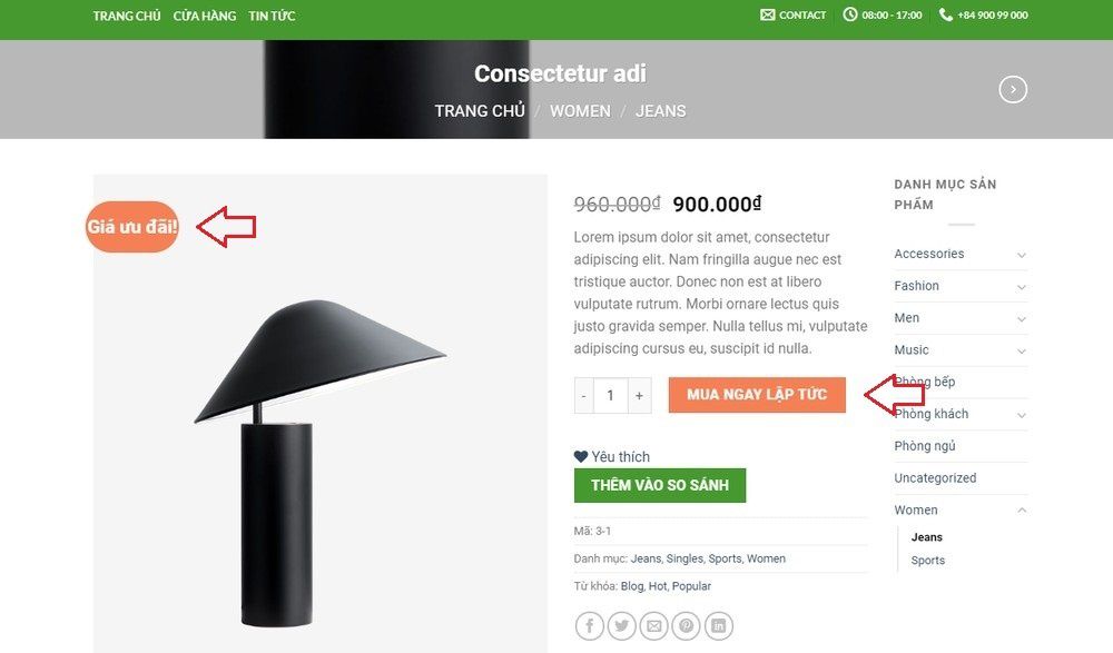 Thay đổi chữ bất kỳ trong Woocommerce